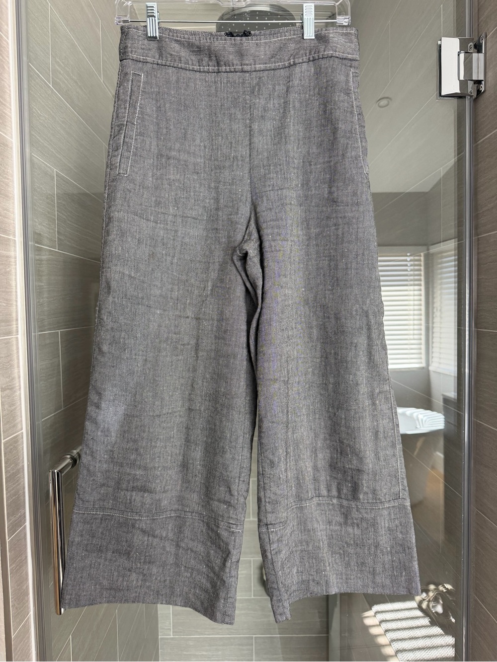 Women’s Wide-Leg Casual Pants in Gray